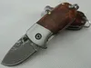 special offer 3.46 inch pocket folding knife vg10 damascus steel blade shadow wood steel head handle edc knives