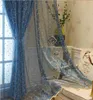 Sheer Curtains Embossed embroidered curtain simple modern fresh pastoral full shading living room bedroom balcony custom finished