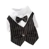 Wholesale Cat Costumes Gentleman Dog Clothes Wedding Suit Formal Shirt Small Dogs Bowtie Tuxedo Pet Outfit Halloween Christmas Costume For Cats