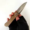 Begränsad anpassningsversion Chris Reeve fällkniv Inkosi Anodiserad Titanium Handtag High End Damascus knivar Perfect Pocket EDC Tactical Camping Tools