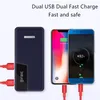 Bank Power 30000MAH Przenośny zewnętrzny pakiet akumulatorowy ładowarka telefonu Dual USB dla Xiaomi Samsung iPhone Powerbank9260653