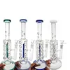 Unique Hookahs Water Glass Bongs Dab Rigs Inline Perc Straight Tube With Fab Egg Smoking Pipe WP2161