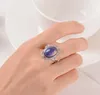 Vintage Rétro Changement de couleur Bague d'humeur Ovale Émotion Sentiment Bague variable Contrôle de la température Bagues de couleur pour Womenps1670 A8Ovq