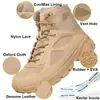Bottes de combat de dégagement hommes Force spéciale désert tactique cheville armée travail chaussures de sécurité pour homme botte en plein air Y200915