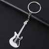 Mode classique guitare porte-clés voiture porte-clés porte-clés Instruments de musique pendentif accessoires pour homme femmes cadeau en gros