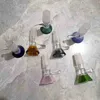 Kolorowa szklana miska ścieżka szkiełko rur palenia
