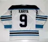 Personalizado Mens # 9 PAUL KARIYA Maine Black Bears Jersey 1993 NCAA Throwback Hockey Jersey Vintage K1 Sportswear Branco Azul Ou Personalizado Qualquer Nome Número S-5XL C Patch