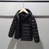 Crianças 2-14 anos de idade para baixo roupas de jaqueta de algodão para meninos meninas acolchoado crianças casacos com capuz p5076 211222