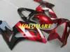 川崎忍者ZX 6R 600CC 03 04 ZX6R 636 2003 2004 ABS Red Black FairingsセットZX46