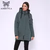 AORRYVLA nouvelle veste d'hiver pour femmes mode coton longue Parka à capuche manteau épais femme Parkas veste d'hiver chaud de haute qualité 201127