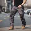 Haute qualité hommes pantalons tactiques pantalon Cargo décontracté joggeurs urbains pantalons de survêtement imperméable mâle chasse Trekking pantalon H1223