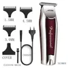 Tondeuse à cheveux sans fil rechargeable pour hommes toilettage tondeuse électrique professionnelle machine de découpe de barbe kit de finition 220106