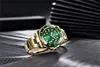 Orologio PAGANI Design completamente oro verde con lunetta in ceramica Orologi subacquei Movimento meccanico automatico da uomo in acciaio inossidabile polso impermeabilew2769