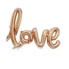 ligatures Love Letter Foil Balloon 기념일 결혼식 발렌타인 파티 장식 풍선 레드 샴페인 무료