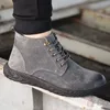 Męskie buty robocze moda stalowa stalowa stalowa krowi stalowe buty palce butów męskie butę przeciwpoślizgową butów bezpieczeństwa but man y200915
