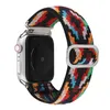 Naylon Kumaş Kayışı Bant Akıllı Kordonlu Saati Apple İzle Bilezik Için IWatch 3 4 5 SE 6 Serisi 38mm 40mm 42mm 44mm