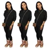 Designers Women Tracksuits 2 Pieces Set Casual Long Sleeve Leggings Outfits Solid Color Ladies New Fashion Loose T Shirt Jogging Clothing Hot