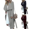 Sonbahar Kış Kış Şık Yün Lady Renk Kamış Uzun Kollu Düğmesi Kaldırılmış Yün Palto Sıcak Kadın Dış Giyim Kış Paltosu Sıradan İnce Fit