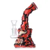 Wholesale Unique Heady Glass Bongs Halloween Style Hookahs Water Pipes Showerhead Perc Octopus Oil Dab Rigs Beaker Bong 5mm Thick Small Mini Wax Rigs With Bowl