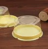 2022 nouveau récipient en plastique transparent/gâteaux de mariage boîte étui 4 pouces Mousse pâtisserie fromage gâteau support boîtes