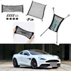 För Aston Martin Vanquish Car Auto Vehicle Black Bakre Trunk Cargo Bagage Organizer Storage Vertikal Nylon Plain Seat Net