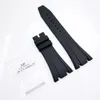 27mm 18mm Black Rbber Clasp Strap Watch Band for Royal Oak 39mm 41mmモデル15400 15300317J