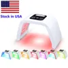 Voorraad in USA 7 Kleuren Licht LED Gezichtsmasker PDT Therapie Huidverzorging Verjonging Machine Acne Verwijdering Anti- rimpel Spa Salon Schoonheid Apparatuur