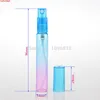 Flacone spray in plastica da 8 ml Gradazione di colore Profumo Confezione campione Fiala Contenitori cosmetici riutilizzabili tubolari Fiala di alta qualità