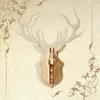 QITAI Wooden STAG deer head Christmas 2mm Plywood nature wood DIY Scrapbooking crafts home decoration accessories LJ200904