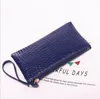 Women Cosmetic Bags Pu Leather Clutch Bag Zip Up Long Design Wallet Casual Lagre Capacity Coin Purse Organizer Bag 9 Colors BT1048