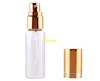 500pcs / parti 18x82mm 10ml Clear Glass Spray Perfume Bottle Emtpy Refillerbara Flaskor med Full Cash Cutting Alumium Cap