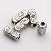 100Pcs Antique silver Alloy Swirl Rectangle Tube Spacers Beads 4 5mmx10 5mmx4 5mm For Jewelry Making Bracelet Necklace DIY Accesso227x