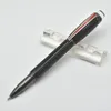 Stylo à bille à bille avec raccords plaqués PVD noirs de qualité supérieure, stylo à bille avec cristal, papeterie de bureau pour hommes, écriture d'affaires, 8807699