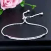 2022 bracelet réglable Bracelet pour les femmes Captiver Captivate Bar Slider Brilliant CZ Rose Gold Color Jewelry Pulseira Feminia CB0897040824886128