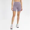 LU-067 T-LINE FREE YOGA-ALIGN SHORTSEN DUBBELE ZIJ GOED STRAGE Elastische sportfitnessbroeken