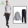 Vansydical Hot Sweat Sportanzüge Damen Gym Yoga Laufjacke Hosen Set Gewicht verlieren Fettverbrennung Jogging Fitness Sportbekleidung LJ201012