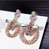 Bee Pearls Long Brand Designer Luxury Jewelry Pendientes Pendientes llamativos para Mujer Brincos GD1044