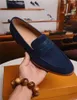 19 mm luxueux pointu toe man chaussure mocassins Handmade Robe Shoe Flats Vintage Pildage Male Male Leather Shoe Sepatu Pria YECQ5