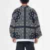 Bandana Paisley Pattern Print Short Style Windbreaker Jacket Coats Streetwear Hip Hop Mens Casual Jackets Tops