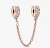 S925 Sterling silver jewelry Diy Beads Fits European Original Bracelets Style rose gold women Bracelet&Collier Charm