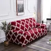 Four Season Geometric Elastic Sofa Cover Plaid Corner Shape Stretch Sectional Slipcover for Pets One Two Three Seat 220302