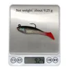 1 PZ Pesca Silicone Esche Morbide da Pesca 80mm 9.25g Jig Wobbler Testa di Piombo Gancio Esche Artificiali Forniture Branzino Pesca alla carpa