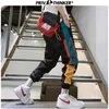 Privathinker Hip Hop Streetwear pantalons de jogging pour hommes côté coréen imprimé homme sarouel pantalons cargo décontractés pour hommes 201217