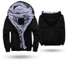 Plus Storlek Svart Hoodies Män Vinter Tjock Mäns Hooded Sweatshirt Male Warm Fur Lined Sportswear Jacket Tracksuits Mens Coat