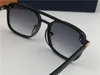 modedesign män solglasögon 1023 fyrkantig rimlös ram enkel avantgarde stil toppkvalitet UV400 skyddsglasögon med fodral