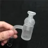 Quartz Banger Nail Glass Carb Cap Recycler Quartz Banger 14mm Maschio per bong in vetro per pipe ad acqua