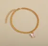 Vlinder charme Anklet Chain Summer Beach goud enkel ketting voet armband mode sieraden wil en zandig geschenk k7hrv