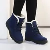 Botas femininas de atualização versão plana do deserto inverno forro de lã tornozelo moda acolchoada l Cross-bo1 41155 78544