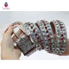 Rode Diamond Bling PU Lederen Riemen Luxe Crystal Taille Designer Damesriem Westerse Cowboy Rhinestone Studded Riem Cinturones AA220312