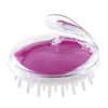 Silicone Shampoo Brush Shampoo Scalp Massage Brush Hair Lavagem de pente de chuveiro Body Body Massage Brushes Limpes Scrubbers 3 Cores 54 3796856